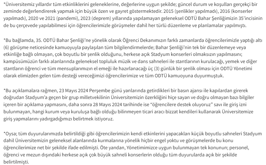 MehmetKBaranK8's tweet photo. CHP'li vekiller dün, kendi şenliğini düzenleyen ODTÜ'lülere desteğe gitti

CHP'liler direksiyon başına geçerek okula alınmayan ses sistemini içeri sokmuştu

ODTÜ yönetimi öğrencilere maille desteğin 'maksadını aştığını' ve CHP'lilerin araçla okula girmesini 'yadırgadığını' yazdı https://t.co/3hLICUHJbw