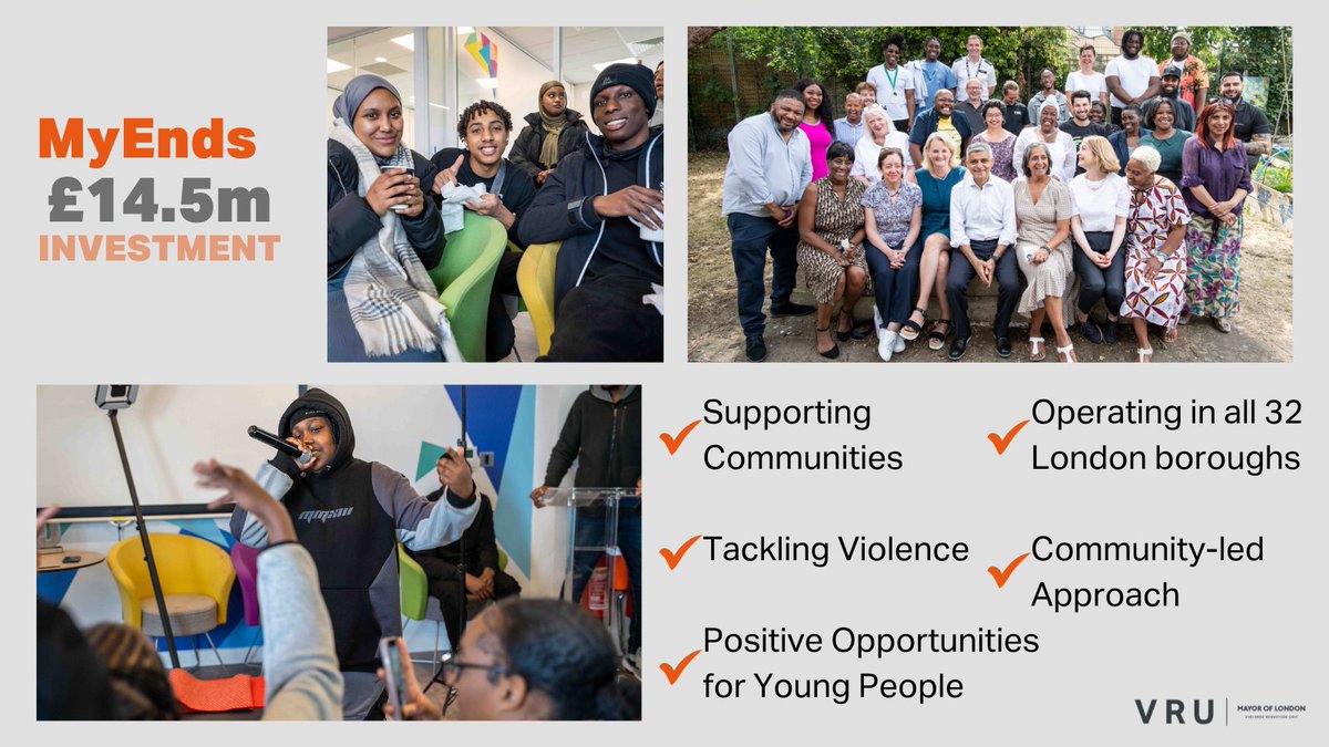 🧡#MyEnds means community.

🤝Funding from London's Violence Reduction Unit will enable us to support our local young people so that they're safe and able to be the best they can be, free from violence.

#SupportingYouth #YoungPeople #Spark2Life #Charity #Detached