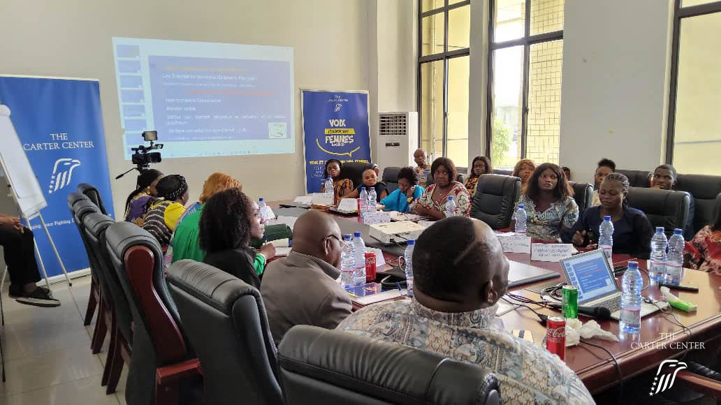 🔴#HappeningNow Formation sur le #plaidoyer et #leadership  organisée par le Centre Carter dans le cadre de @VlfCongo en faveur des ODDF partenaires représentant les provinces de la Tshopo, Tanganyika, Kasai-Central et Kinshasa. 

@DevCanada  @CarterCenter