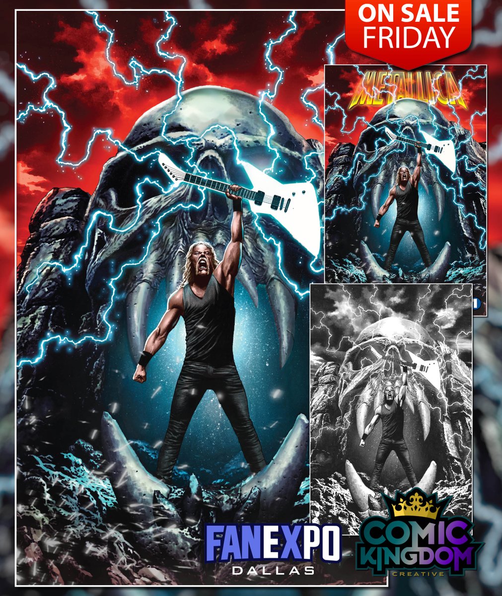 ComicKingdom_Cr's tweet photo. β° On Sale 9amPDT/12pmEDT Friday at https://t.co/iutKHlgJ20!
β‘οΈ @MicoSuayan Orbit: Metallica #1 Fan Expo Dallas CK Exclusive!
#comickingdomcreative #comickingdomrules @TidalWaveProd @michael_frizell @JayfriHashim @Metallica #metallica #exclusivecomic #musthavecover https://t.co/KjWTC0xksc