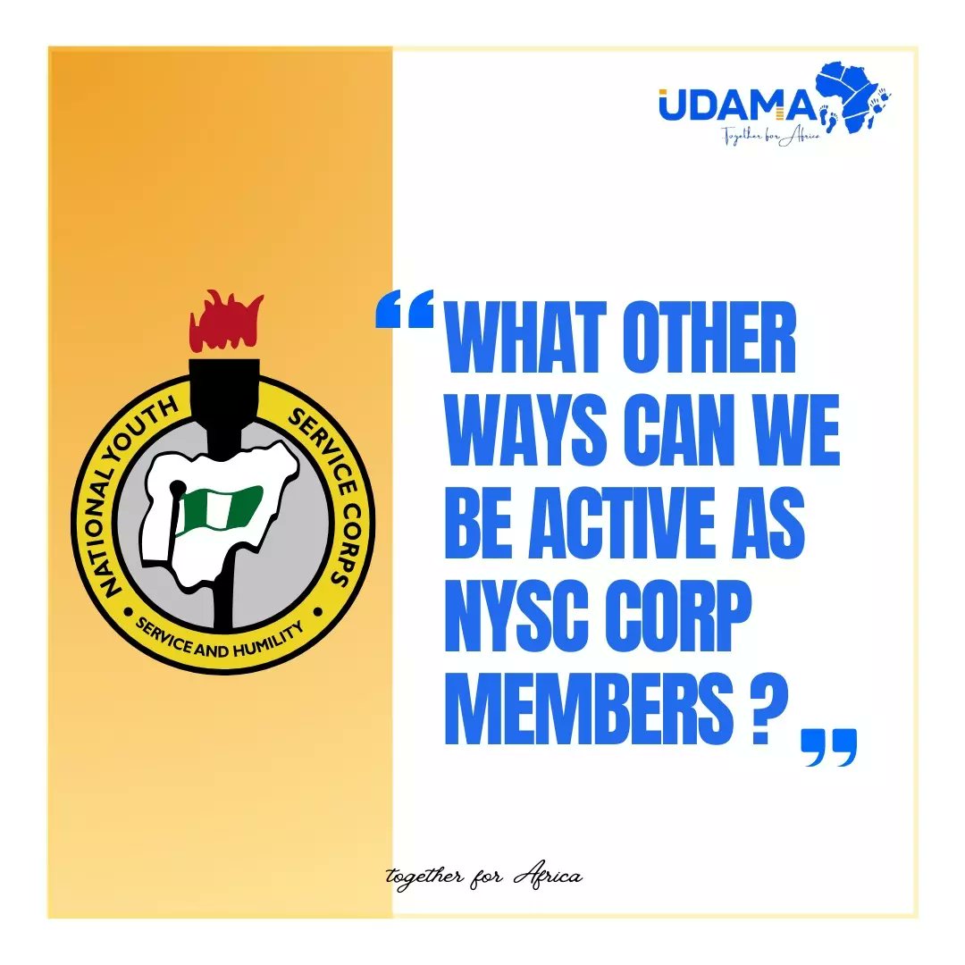 The NYSC program since its inception in 1973, has grown to produce over 400,000 annually.

 This program is  seen as a tool to teach and integrate the youth into the concept of national unity and patriotism.

What is your favourite memory of your NYSC

#NYSC #Udama4Africa