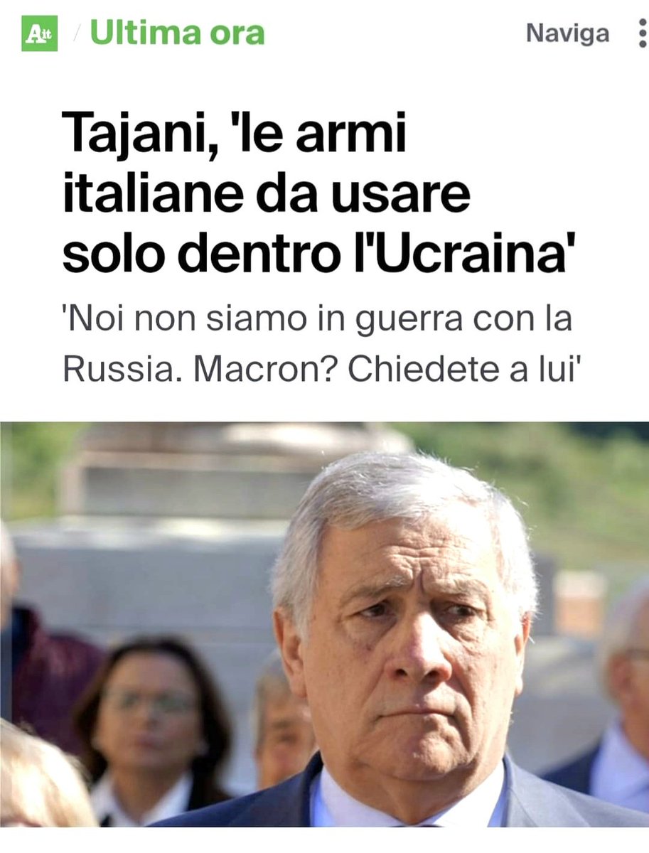 Tajani le armi non andavano date. E comunque lei come fa a sapere come e dove le usano?