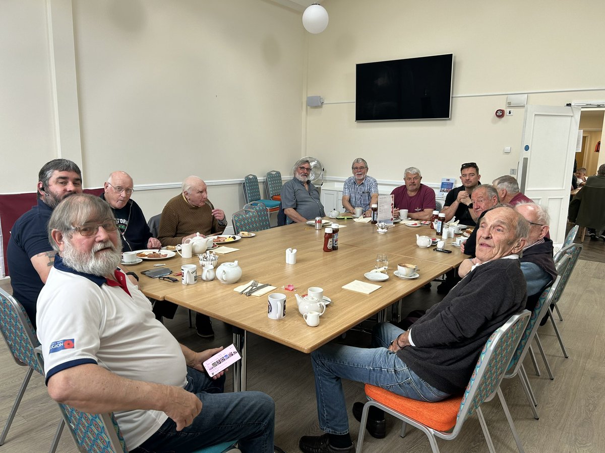 The excellent Galanos House Armed Forces Breakfast Club, always more than just a bit of scran,  psychosocial support for Veteran’s that has a huge positive impact on wellbeing 🫡