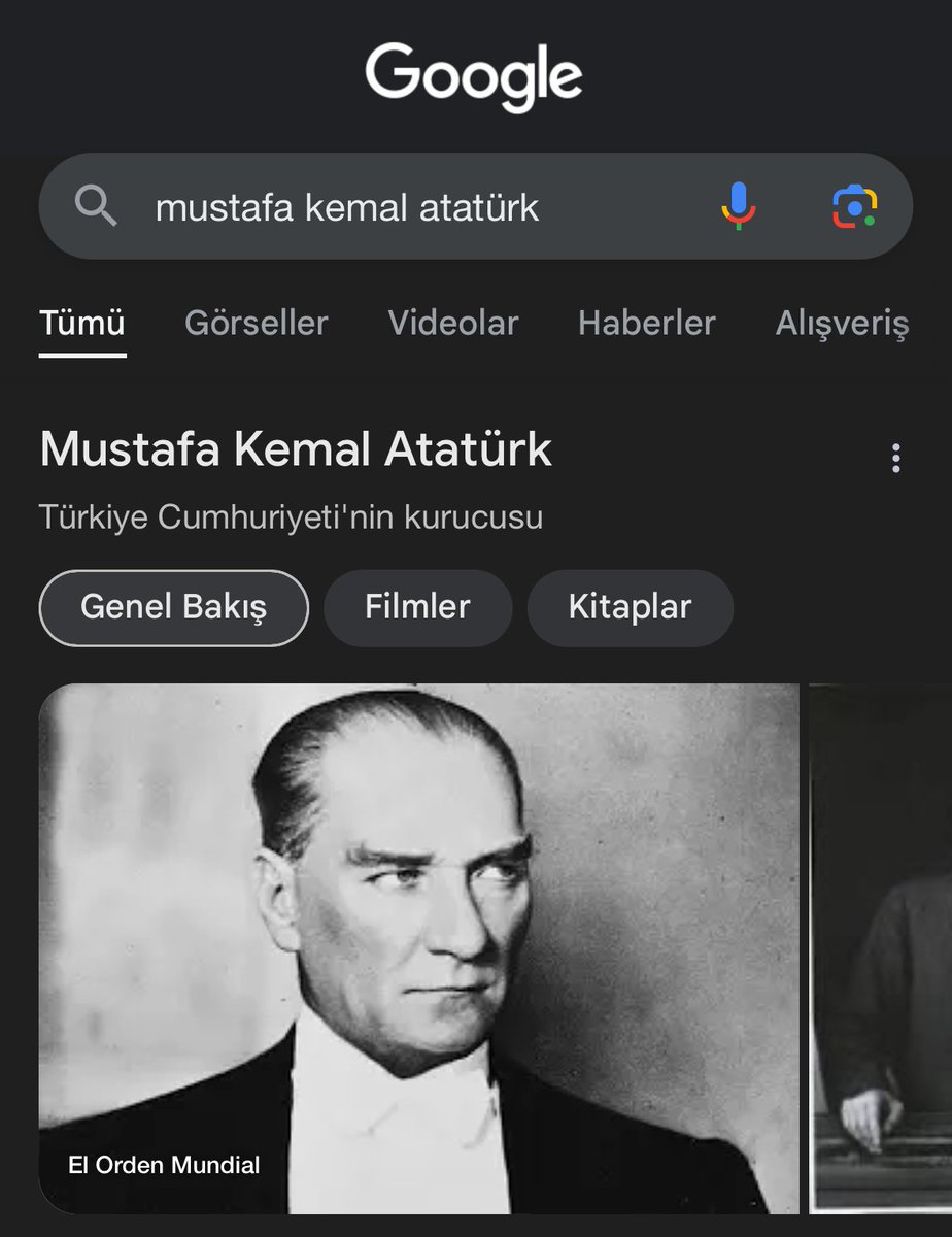 Google, Mustafa Kemal Atatürk ismini aratınca çıkan "Eski Cumhurbaşkanı" ifadesini güncelledi.