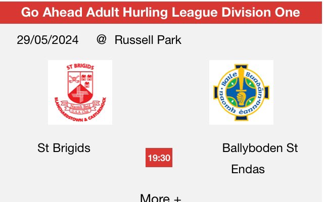 Best of luck to the Senior Hurlers in league action this evening in Russell Park. All support for the team and mentors welcomed 

#Blanchardstown #Castleknock #Dublin15