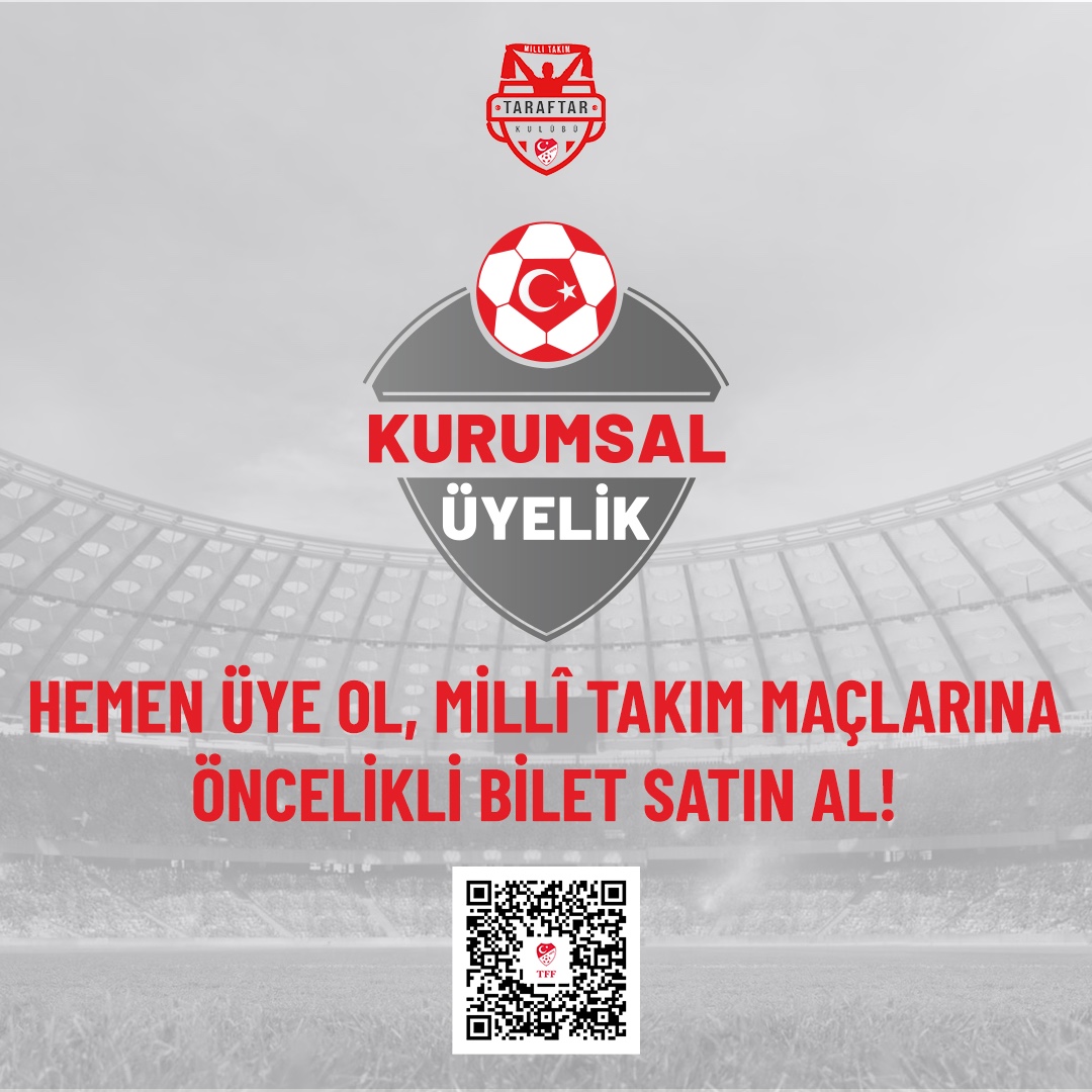 Firmalara özel öncelikli bilet almak ve daha birçok ayrıcalık için sen de Taraftar Kulübü Kurumsal Üyesi ol! 🇹🇷⚽