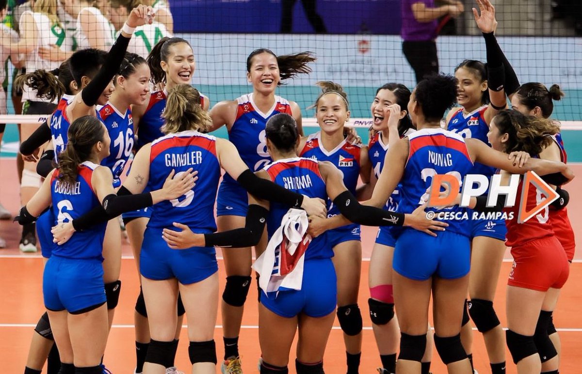 PODIUM FINISH For the PHILIPPINES 🥉🇵🇭

ALAS PILIPINAS Successfully bagged the Bronze medal in AVC Challenge Cup 2024 after beating AUSTRALIA in 3 straight sets. We're so proud of you Ladies. You've reached this far. WELL DONE !!!!

#AVCChallengeCup2024