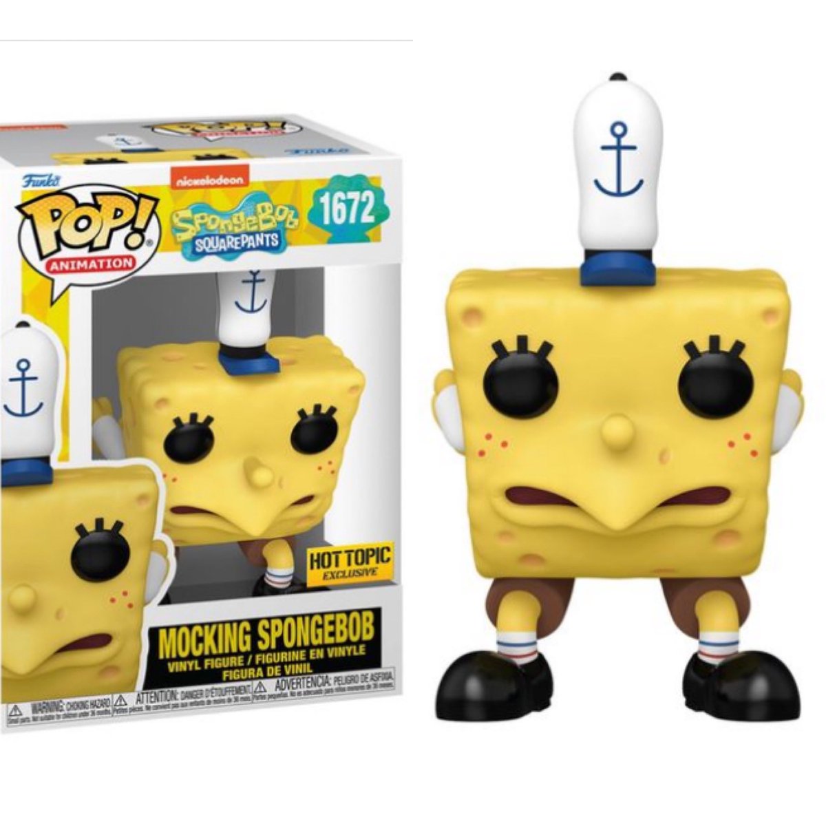 First look! Meme time with the new Mocking SpongeBob Funko POP! Exclusive to Hot Topic land ~ thanks @RockOsiris ~ #SpongeBobSquarePants #SpongeBob #FPN #FunkoPOPNews #Funko #POP #POPVinyl #FunkoPOP #FunkoSoda