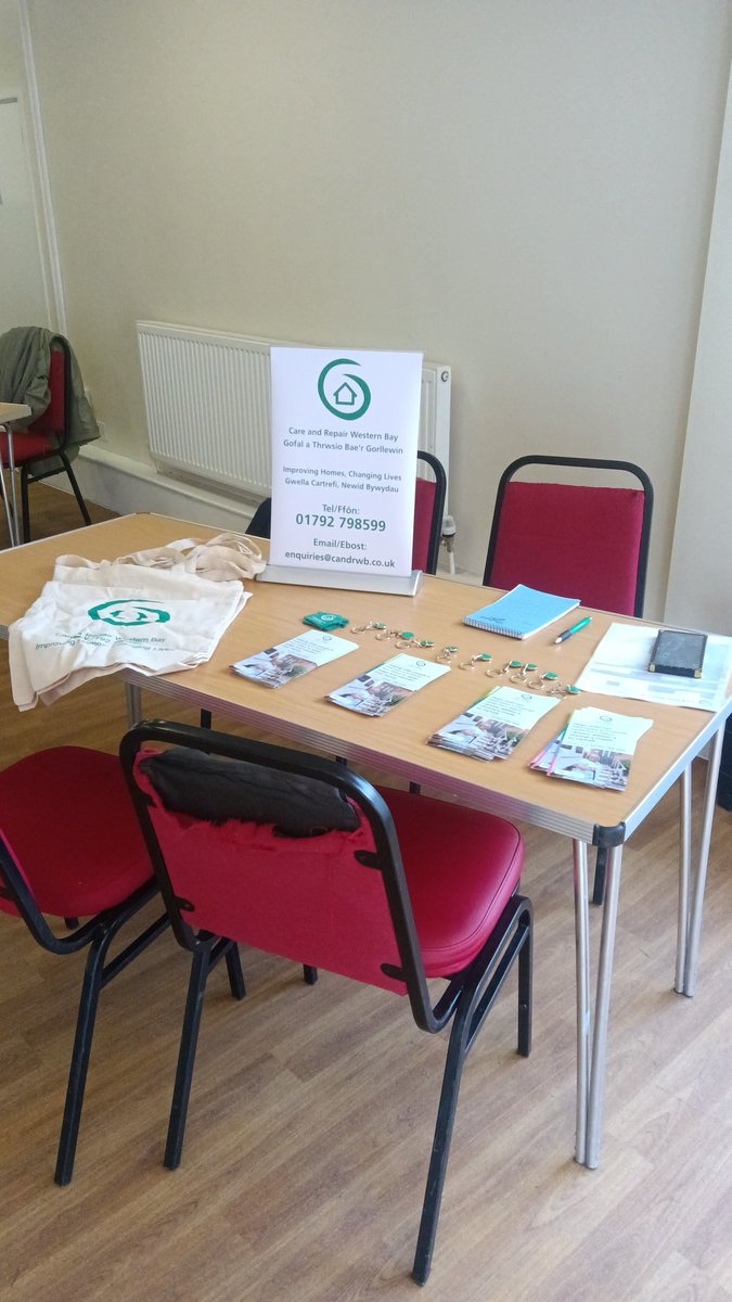 At Neath Community Centre today with the senior support hub, pop in and say hello.