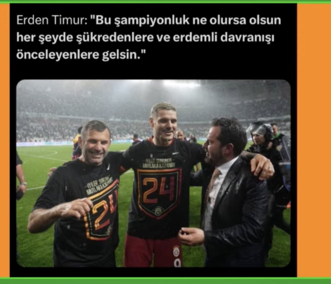 Ümit Özat: 'Erden Timur, şükür ve erdem derken sübliminal mesaj mı veriyor? Hakan Şükür ve Arif Erdem'den mi bahsediyor?'

(@sporunronesansi )