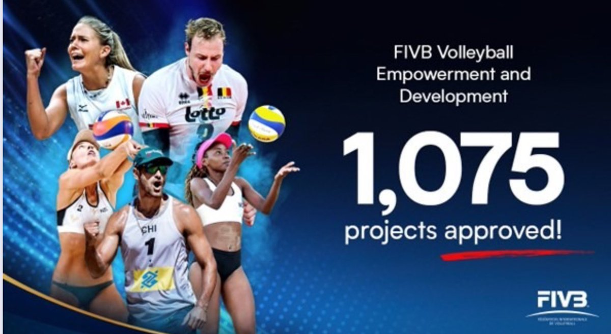 Major milestone for FIVB Volleyball Empowerment and Development: Over 1000 projects approved!
Read more: asianvolleyball.net/new/major-mile…
#FIVB #VolleyballWorld #AVC #AVCVolley #AsianVolleyball #mikasasports_official #StayActive #StayStrong #StayHealthy
