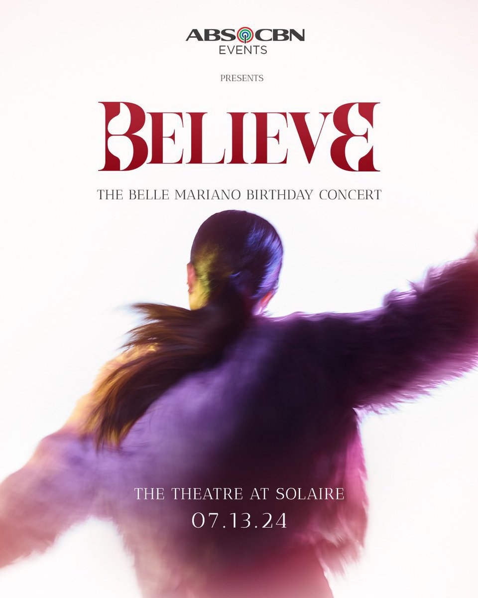 Are you ready for the BEst party? Get ready to celebrate! BELIEVE: The #BelleMariano Birthday Concert at The Theatre at Solaire this July 13, 2024