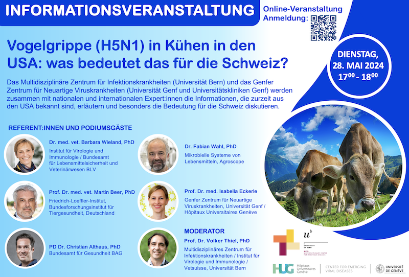 MCID Bern (@mcidbern) on Twitter photo "#Vogelgrippe (H5N1) in Kühen in den USA:
was bedeutet das für die Schweiz?"
Hier ansehen, wenn Sie die Veranstaltung verpasst haben: tinyurl.com/55z98kbe
<a href="/ProfVolkerThiel/">Volker Thiel</a> <a href="/EckerleIsabella/">Isabella Eckerle</a> <a href="/gcevd/">Geneva Centre for Emerging Viral Diseases</a> <a href="/Loeffler_News/">Friedrich-Loeffler-Institut</a> <a href="/babawieland/">Barbara Wieland</a> <a href="/BLV_OSAV_USAV/">BLV - OSAV - USAV</a> @Agroscope @C_Althaus <a href="/BAG_OFSP_UFSP/">BAG – OFSP – UFSP</a> "#Vogelgrippe (H5N1) in Kühen in den USA:
was bedeutet das für die Schweiz?"
Hier ansehen, wenn Sie die Veranstaltung verpasst haben: tinyurl.com/55z98kbe
<a href="/ProfVolkerThiel/">Volker Thiel</a> <a href="/EckerleIsabella/">Isabella Eckerle</a> <a href="/gcevd/">Geneva Centre for Emerging Viral Diseases</a> <a href="/Loeffler_News/">Friedrich-Loeffler-Institut</a> <a href="/babawieland/">Barbara Wieland</a> <a href="/BLV_OSAV_USAV/">BLV - OSAV - USAV</a> @Agroscope @C_Althaus <a href="/BAG_OFSP_UFSP/">BAG – OFSP – UFSP</a>