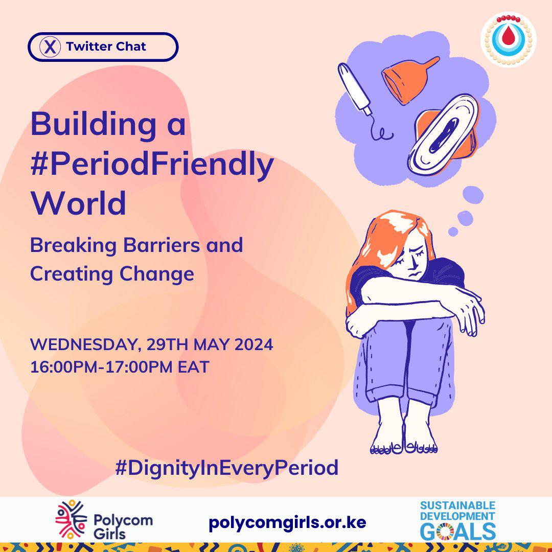 Join us today from 4:00pm-5:00PM EAT as we have this wonderful conversation on Breaking barriers and creating change on Dignity in every period #DignityInEveryPeriod @polycomdev @UNFPAKen @woman_kind @SheLeadsKenya