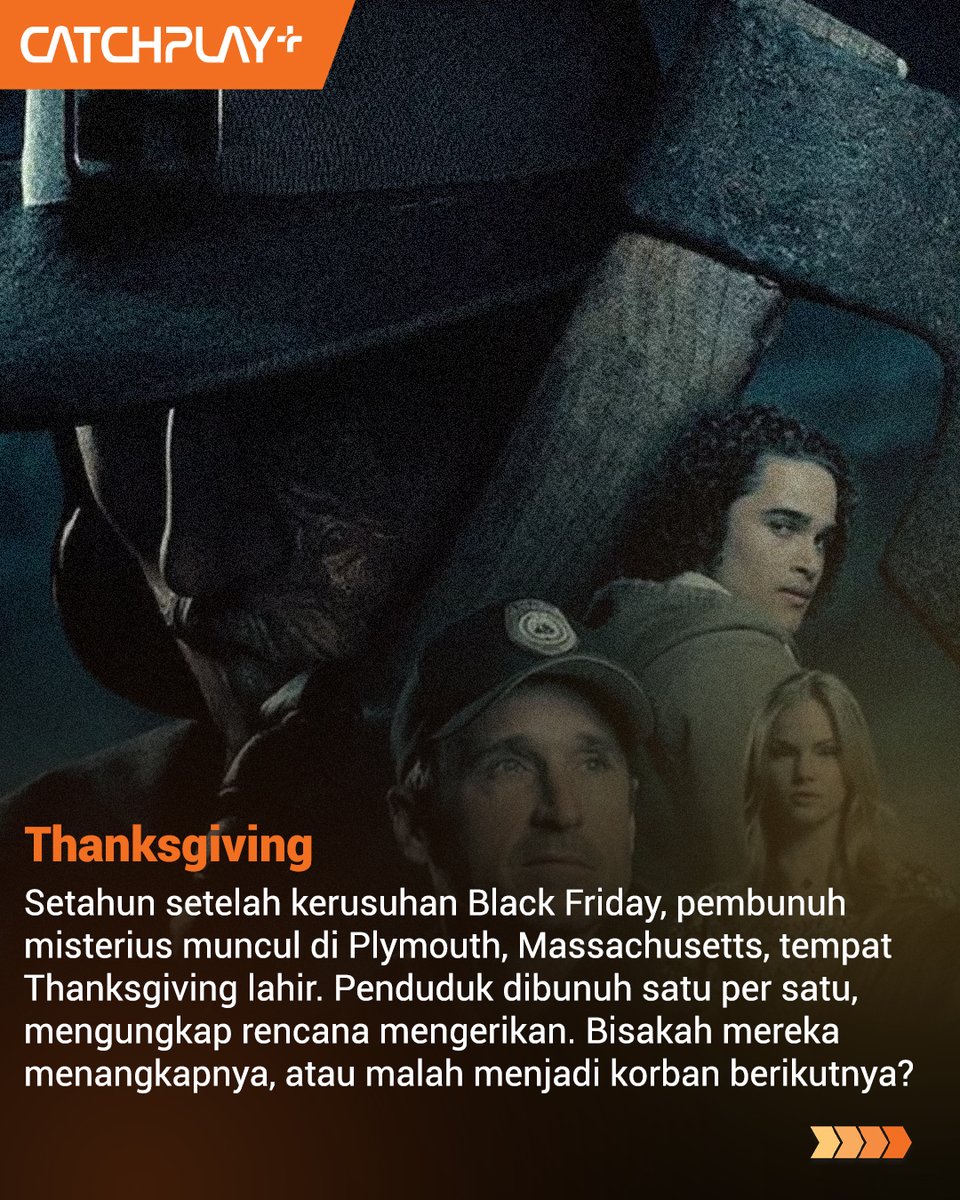 catchplayplusID's tweet image. Yang takut sama d4rah jangan tonton ini!

#SawX #orphanfirstkill #Thanksgiving #Thewarthofbecky #Movie #CATCHPLAYPLUS