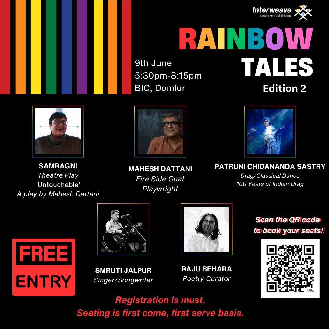 interweavein's tweet image. Hurry up and register! One week till Rainbow Tales Edition 2 
#Rainbowtalesedition2 #pridemonth #interweave #freeentry