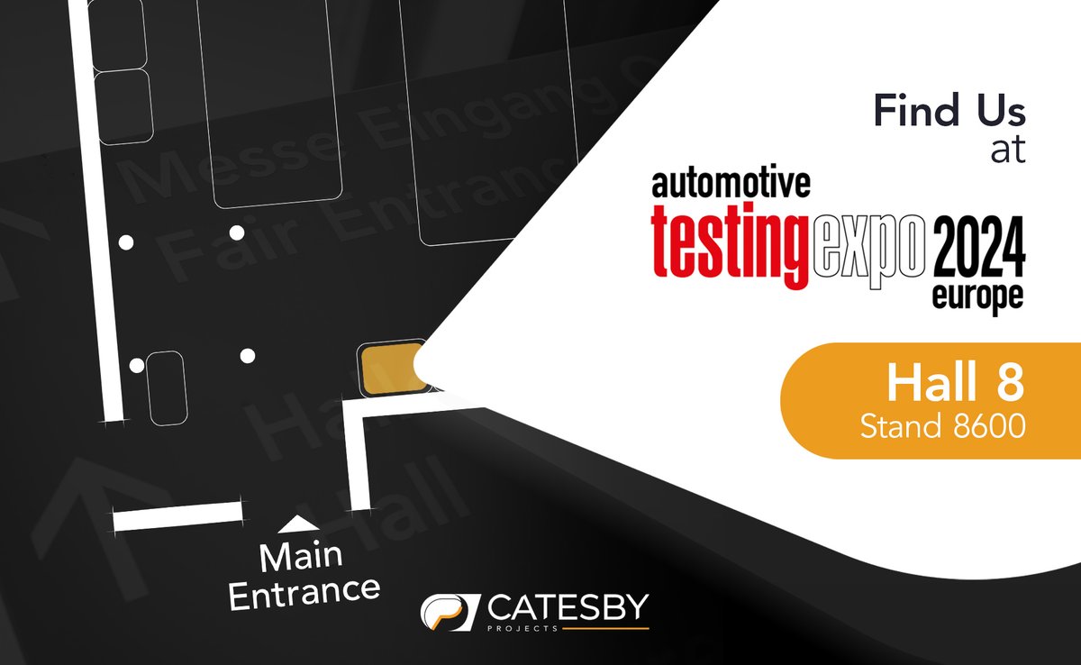 CatesbyProjects's tweet photo. Next week we are #exhibiting at @AutoTestExpo Europe. You can find us at Stand 8600 in Hall 8. 🇩🇪
At 11:20 on Tuesday 4th June Managing Director, Jon Paton, will be giving a presentation about @CatesbyTunnel and how it's taking real-world testing #repeatability to new levels.💬 https://t.co/FC6KAXp63x