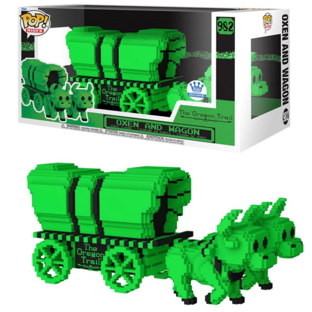 First look! Funko Shop exclusive Green Oxen and Wagon POP! Ride from Oregon Trail ~ Thanks @RockOsiris ~ #OregonTrail #FPN #FunkoPOPNews #Funko #POP #POPVinyl #FunkoPOP #FunkoSoda