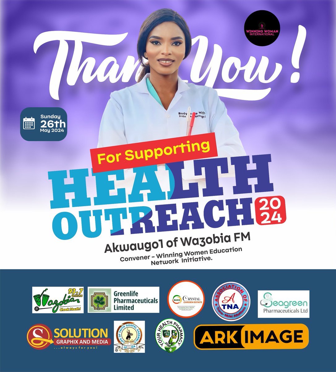AKWAUGO1 OF WAZOBIA™️ (@ladyakwaugo1) on Twitter photo Thank You to my Winning Women Education Network Initiative for turning up in Mass as usual.
Thank You to all our Sponsors <a href="/Wazobia_FM/">#ChookMouth Wazobia FM 95.1</a> <a href="/WazobiaOnitsha/">WAZOBIA FM ONITSHA #CHOOKMOUTH</a> @seagreen_pharm <a href="/pstsamobiorah/">Samuel Obiorah</a> @yourhealthpharmacy Pharmacists, Lab Scientists, Doctors, Nurses and every brand that supported. Thank You to my Winning Women Education Network Initiative for turning up in Mass as usual.
Thank You to all our Sponsors <a href="/Wazobia_FM/">#ChookMouth Wazobia FM 95.1</a> <a href="/WazobiaOnitsha/">WAZOBIA FM ONITSHA #CHOOKMOUTH</a> @seagreen_pharm <a href="/pstsamobiorah/">Samuel Obiorah</a> @yourhealthpharmacy Pharmacists, Lab Scientists, Doctors, Nurses and every brand that supported.