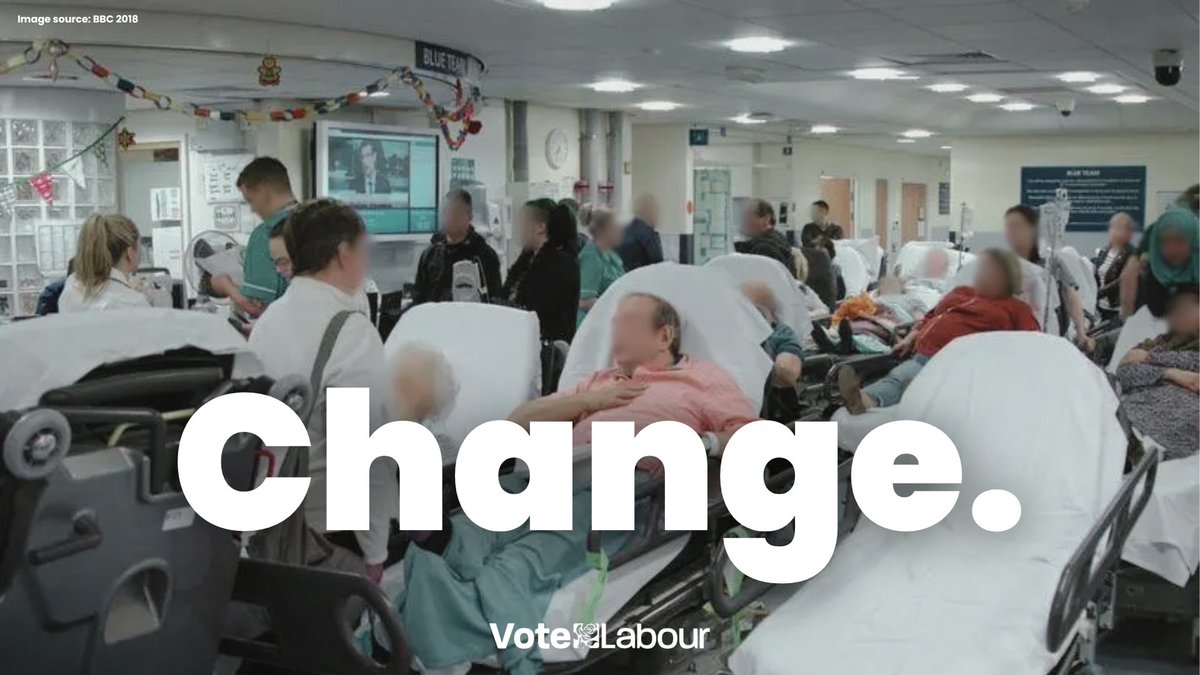 Our NHS can’t go on like this. Vote for change. Vote for Labour on Thursday 4 July.