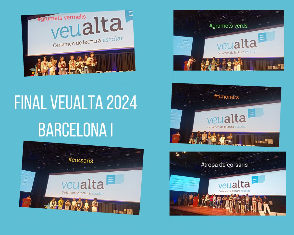 Dilluns que ve tindrà lloc a l'auditori Axa de Barcelona la #FestadelaLectura, que aplegarà tots els guanyadors de les vuit finals del XX Certamen de Lectura en #Veualta.

Podeu seguir-ho en directe:
🗓️: 3 de juny de 2024
⏰: 10 hores
📺: youtube.com/@llegirenveual…