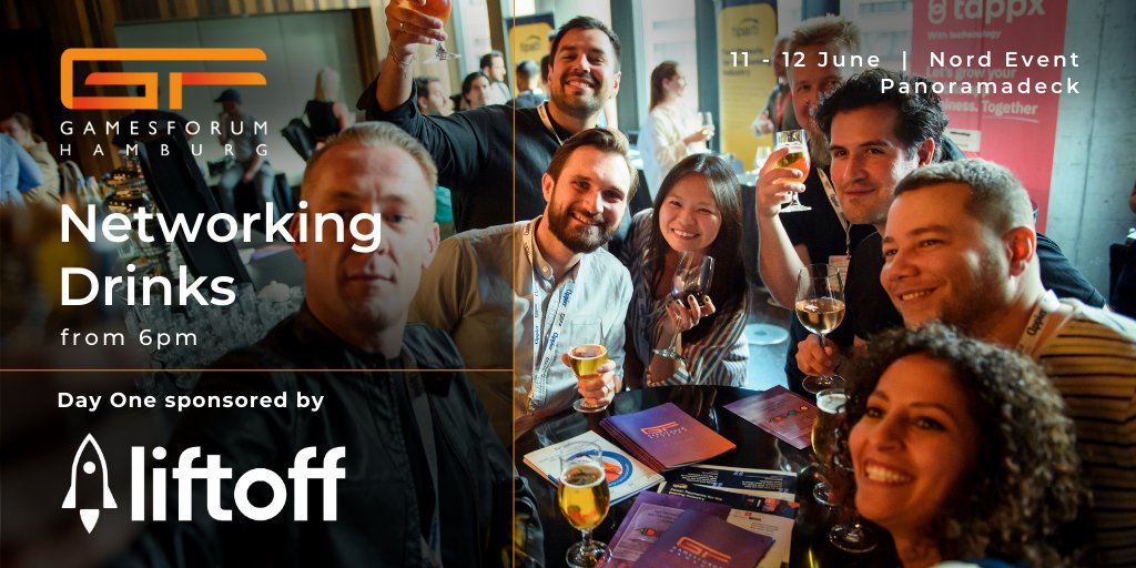🎮 Join us at Gamesforum Hamburg for networking drinks sponsored by @liftoffmobile! Connect with industry pros while enjoying drinks and breathtaking city views. 🥂 🎟️ Tickets 👇 eu1.hubs.ly/H09mt_d0 #mobilegaming #mobilemarketing #useracquisition #admonetization