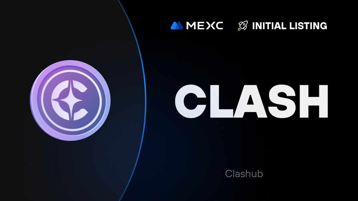 We're thrilled to announce that the <a href="/theclashub/">Clashub</a> Kickstarter has concluded and $CLASH will be listed on #MEXC!

🔹Deposit: Opened
🔹CLASH/USDT Trading: 2024-05-29 12:00 (UTC)

Details: mexc.com/support/articl…