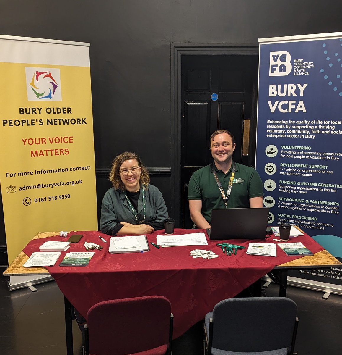 Last Wednesday, our team members Amy and Adam attended the Bury Works Recruitment Event to help people explore volunteering opportunities across Bury✨ Find out more about volunteering on our page below⬇️ lght.ly/lnc16ob