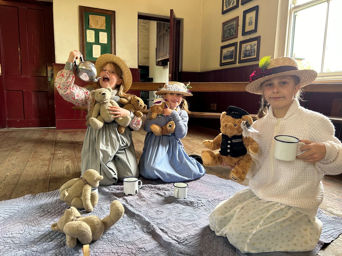 Experience an Edwardian childhood & play with traditional toys in The 1900s Pit Village as part of our half term event (until 02/06/24) Host a teddy bears picnic, skip, play with wooden toys then don’t forget to head out into the school playground – can you master the booler?