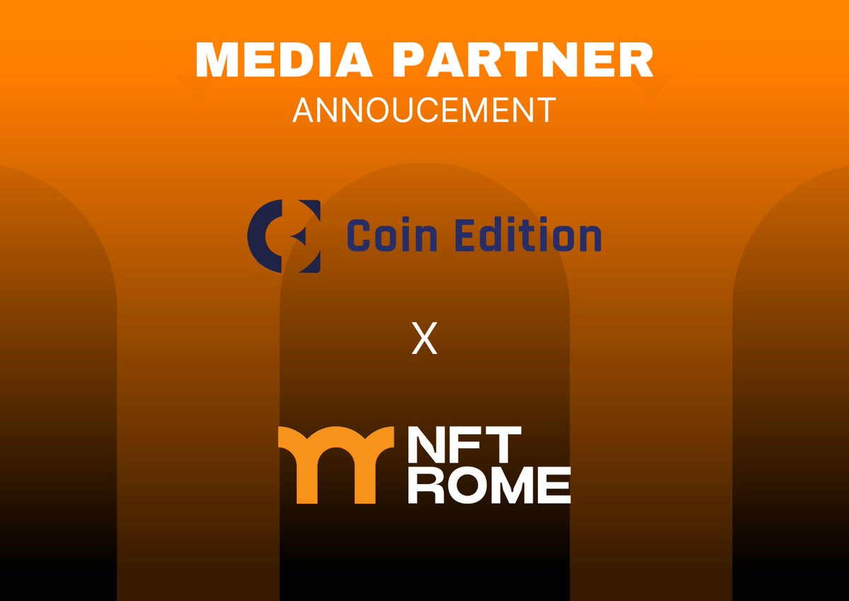 We are excited to announce @CoinEdition as our official media partner! 🤝 Get ready for exclusive content and unique insights. 😍