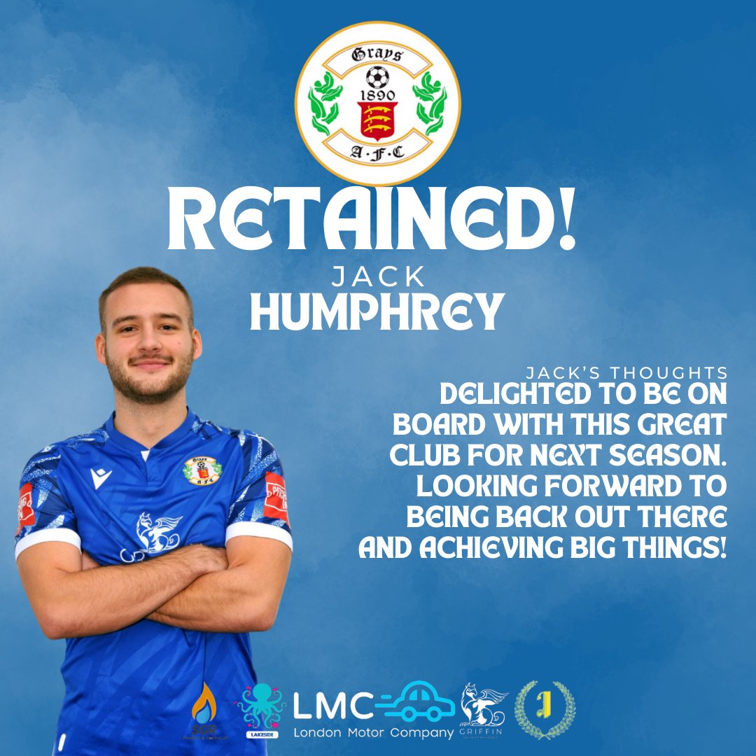 🔒𝗥𝗘𝗧𝗔𝗜𝗡𝗘𝗗 We are delighted to announce that Jack Humphrey has committed to the club for the 2024/25 Season. 𝙅𝙖𝙘𝙠 𝘼𝙙𝙙𝙚𝙙 '𝐷𝑒𝑙𝑖𝑔ℎ𝑡𝑒𝑑 𝑡𝑜 𝑏𝑒 𝑜𝑛 𝑏𝑜𝑎𝑟𝑑 𝑤𝑖𝑡ℎ 𝑡ℎ𝑖𝑠 𝑔𝑟𝑒𝑎𝑡 𝑐𝑙𝑢𝑏 𝑓𝑜𝑟 𝑛𝑒𝑥𝑡 𝑠𝑒𝑎𝑠𝑜𝑛!'