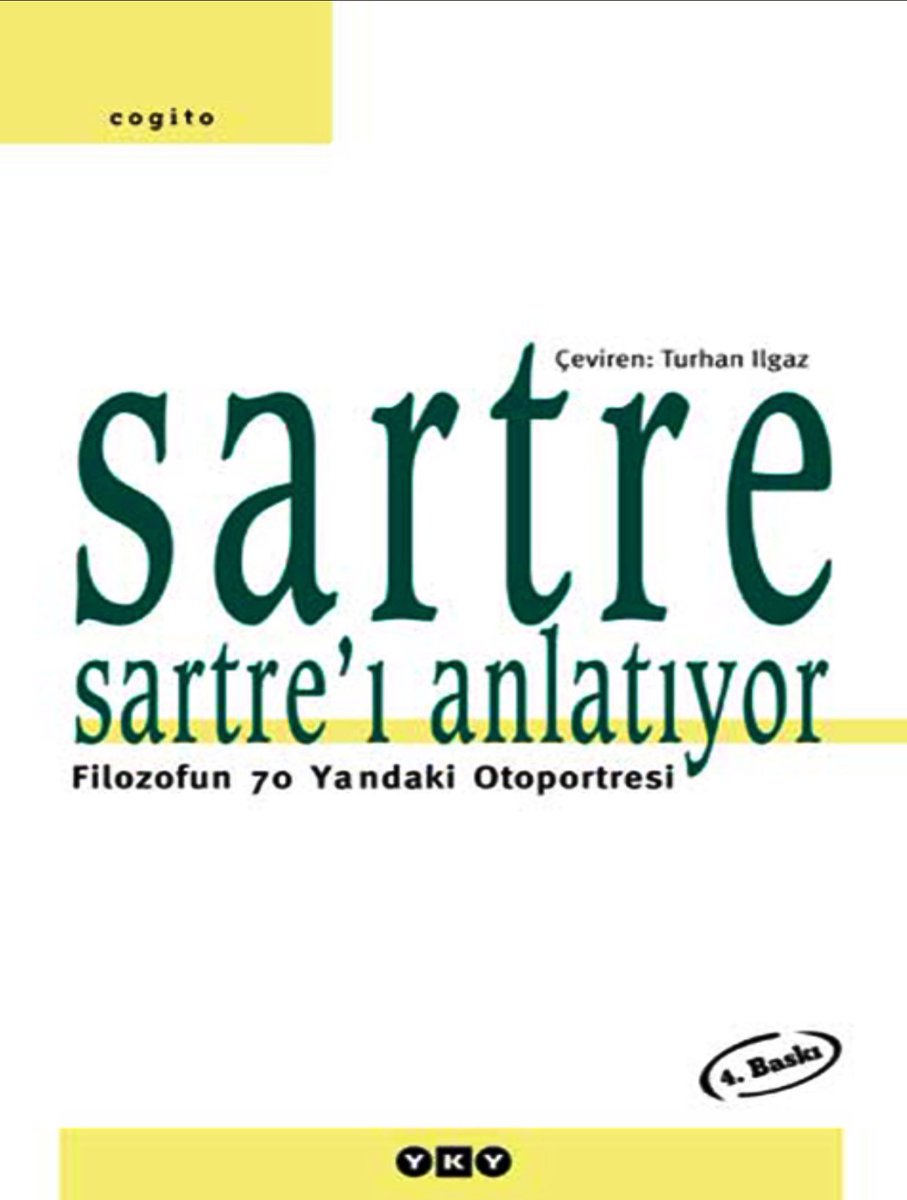 Çok yoğun olmama rağmen birkaç gündür fırsat buldukça okumaya çalıştığım muazzam kitap. O kadar güzel ki aklım onda kalıyor, boş zaman bulsam da biraz okusam diye planlar yapıyorum. Sartre felsefesini, düşüncesini, hayata bakış açısını kendi dilinden samimice dinlemek çok