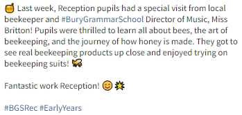 BuryGrammar's tweet photo. π―π Fantastic work Reception! ππ
#BGSRec #EarlyYears https://t.co/Yd6tg01qnh