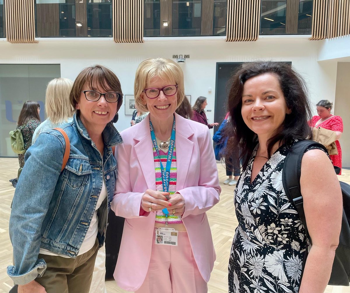 Lovely picture of @UCC Librarian Coral Black with Janet Peden, Director of Library Services and University Librarian at @ulsteruni & Ciara McCaffrey University Librarian and Director of Library and Information Services at @ULLibrary and chair of @conul at @conulconf #conul2024