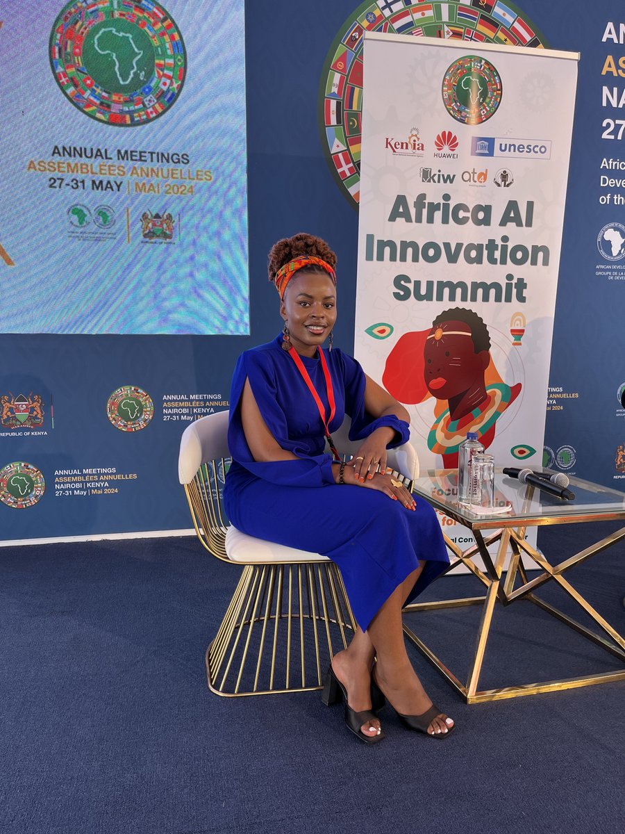 T_Wangechi's tweet photo. Adoption of #AI in Africa is critical. We must not shy away from maximizing its capabilities.
Glad to be part of the conversations on inclusion, innovation and financing #AI at the #AfDBAM24 in Nairobi 🇰🇪 @DigitalRurals https://t.co/VrtSAD3sMA