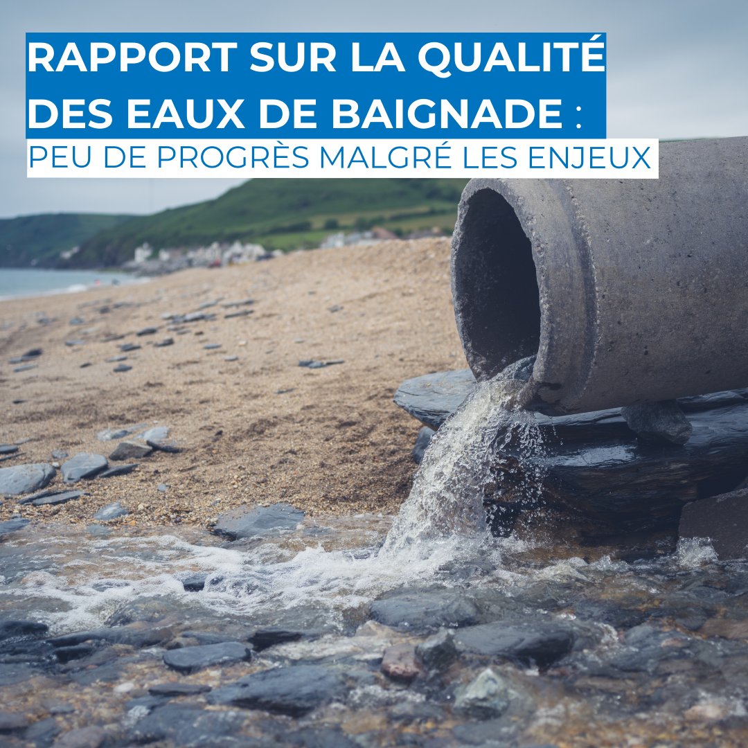[#EUGreenWeek ] 🏊 Le rapport 2024 de @EUEnvironment sur les eaux de #baignade en #Europe affirme qu'elles sont sûres. Les analyses ne reposent que sur 2 critères de contrôle bactériologiques et ne s’étendent généralement que sur qqes mois. Un thread 🧵#Eau 1/7