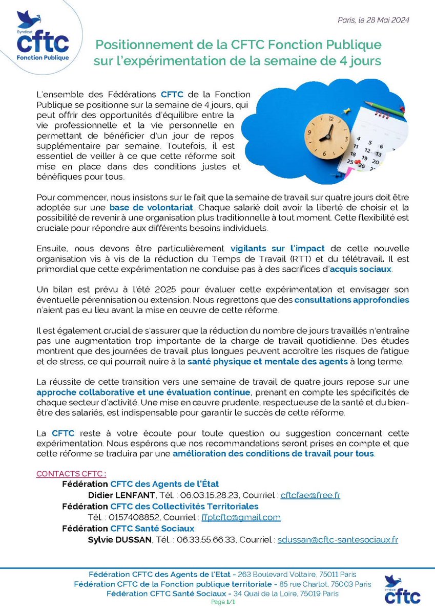 Syndicat CFTC tweet media