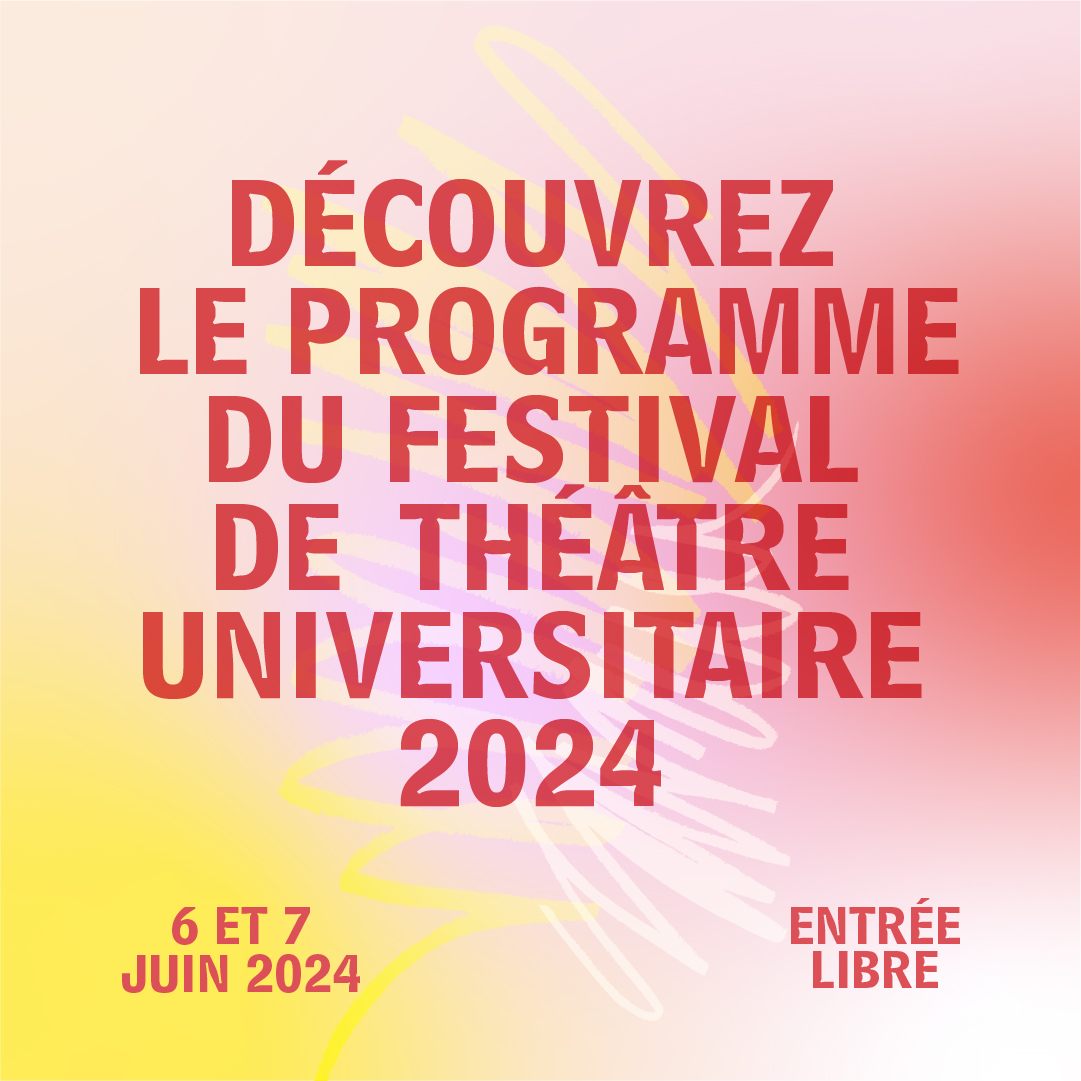 [#FTU2024] C'est bientôt le Festival du Théâtre Universitaire. 👉 Découvrez les 10 spectacles à l'affiche : tinyurl.com/4z6phhd4 📌 Rendez-vous, les jeudi 6 et vendredi 7 juin, à l'amphi X de l'Université Paris 8 !