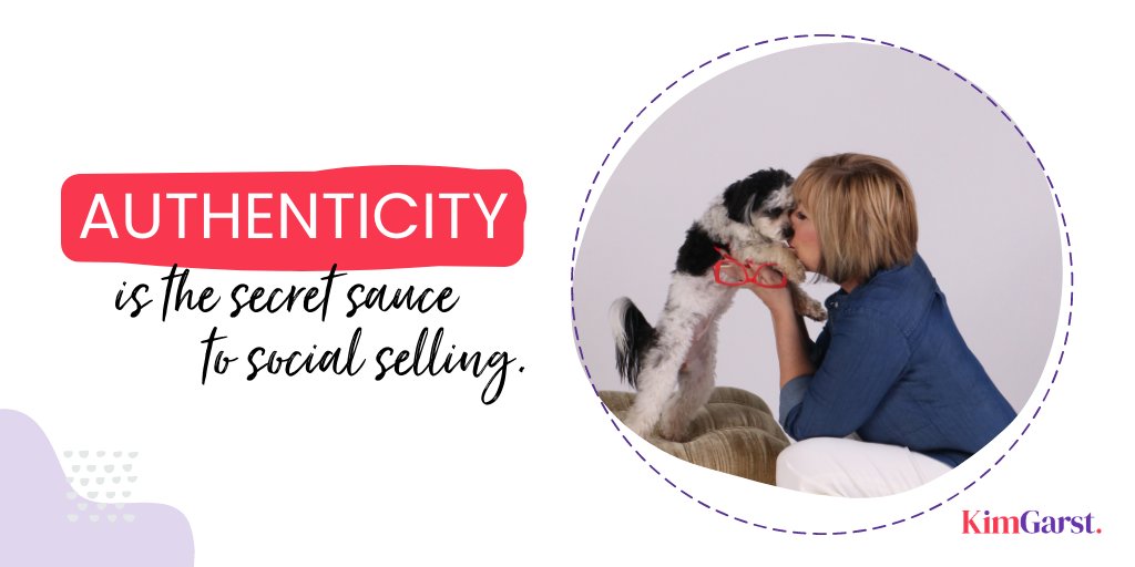 kimgarst's tweet photo. People don't appreciate perfection. Instead, they embrace who they can relate to...vulnerable but striving to be better, imperfect but intentional, & not a clone of somebody. Your authentic self and sincere heart in serving is the key to attracting your tribe. #JustSayin' #SMTips https://t.co/0PCClG5V56