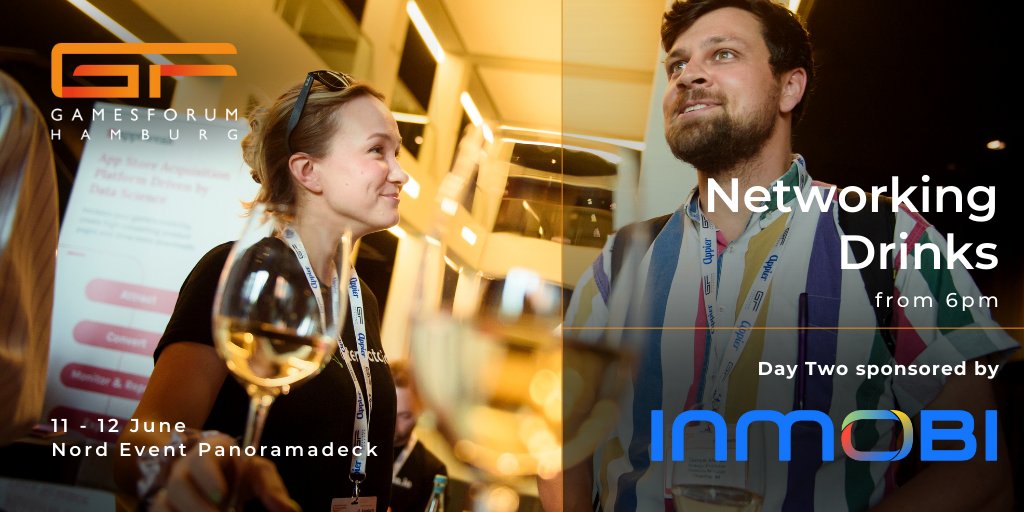 🎮 Join us at Gamesforum Hamburg for networking drinks sponsored by @InMobi! Connect with industry pros while enjoying drinks and breathtaking city views. 🥂 🎟️ Tickets 👇 eu1.hubs.ly/H09mw7D0 #mobilegaming #mobilemarketing #useracquisition #admonetization