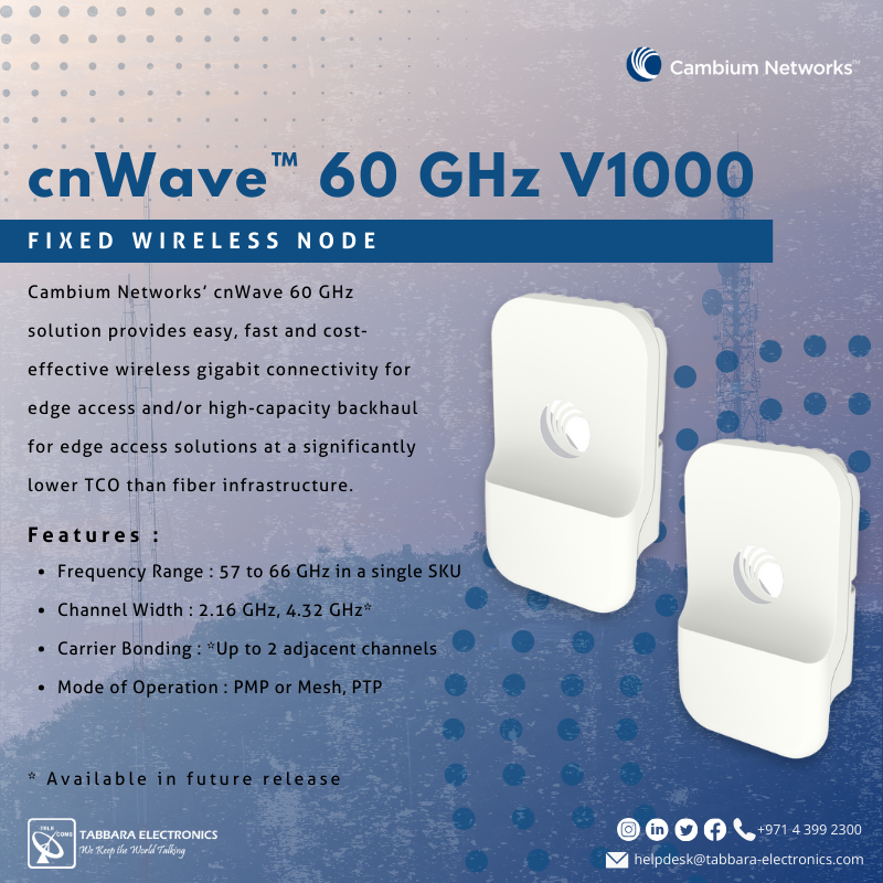 HSCSystem's tweet image. The radio communication solutions manufactured by Cambium Network were designed with great reliability in thoughts, 

#TabbaraElectronics #Cambiumnetwork #uae #dubai #uae #abudhabi #RadioCommunications #ReliableConnectivity #FieldOperations 
#ملتزمون_ياوطن
#نتصدر_المشهد