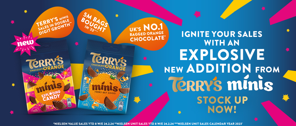 Stock up on the NEW Terry's Mini's Exploding Candy 💥