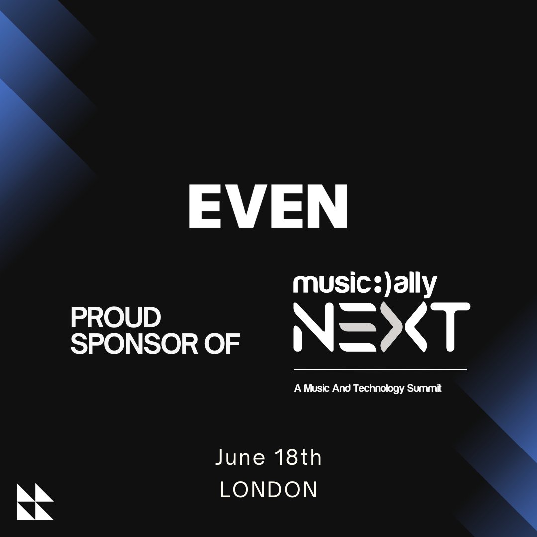 We're proud to have @even_biz as a sponsor for Music Ally NEXT 2024. EVEN provides innovative solutions for artists to monetise and engage with fans on a deeper level. Learn more: get.even.biz Join us on June 18th in London! Tickets: next.musically.com/tickets #musically