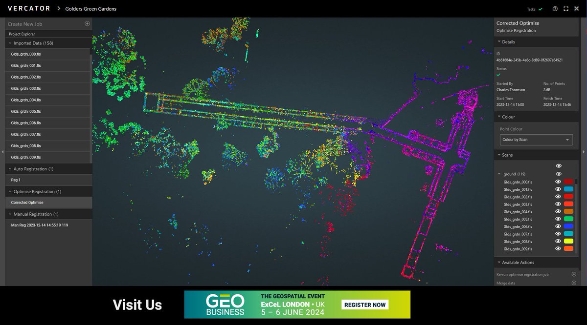 VercatorCloud's tweet photo. 🚀Increase your productivity by a whopping 80% with Vercator's automated point cloud registration!. Come see for yourself at Geo Business on June 5th/6th at Excel London. 🏙️
See how our tech can take you to the next level. See you there!
#Vercator #PointCloud #GeoBusiness https://t.co/WPRqsLMe4X