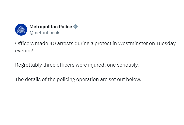 🚨 Sadiq Khan's Labour London.

The sight of London's police officers running scared from violent Muslim mobs on London's streets rather gives credence to Nigel Farage's 'aggressive young men' remarks I think.