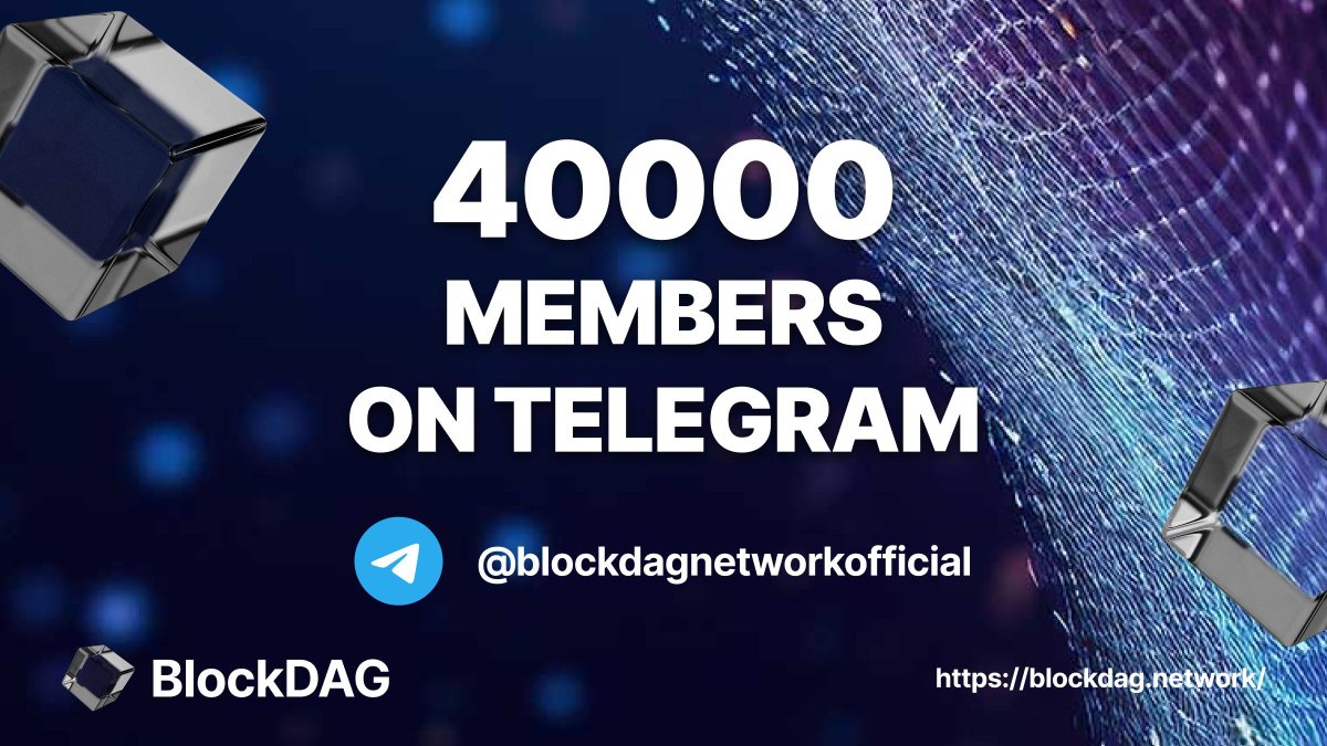 🚀 We just hit 40,000 members on our #BlockDAG Telegram! Huge thanks to everyone who’s joined us on this incredible journey. Your support and engagement are what make our community so powerful!💙 💪 Let’s keep pushing forward—50K, here we come! purchase2.blockdag.network