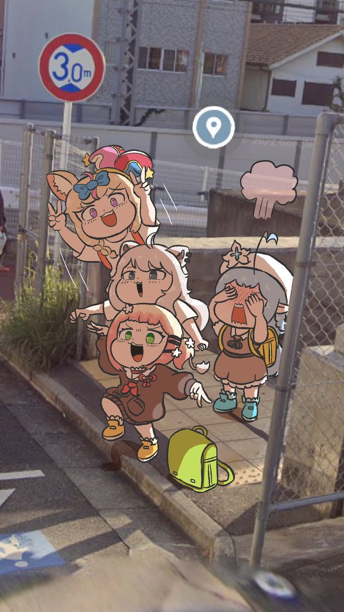 #ねねアルバム #絵まる #LamyArt #ししらーと
ねぽらぼストリートビュー
ラミィ：恥ずかしい！！