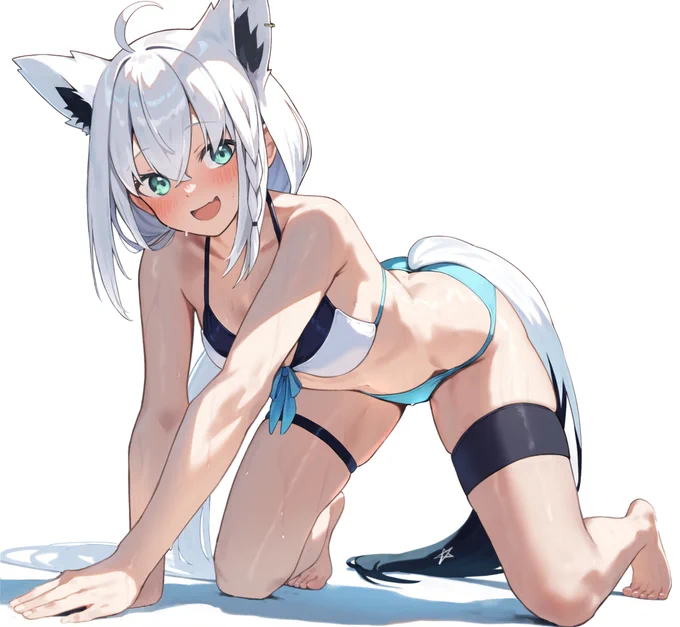フブちゃん!水着～ #絵フブキ 