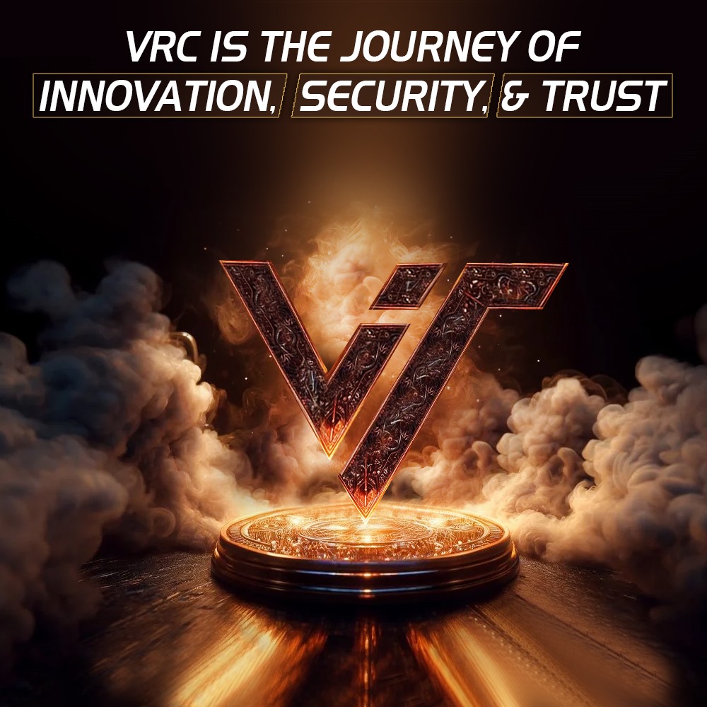 VRC is the Journey of Innovation, Security, and Trust in the Digital Age.   Join us in shaping the future of digital finance.

#VRC #BTC #USDT #Bitcoin #cryptomarket #Blockchain #trading  #VRCCoin #EthereumETF #VRCTrading #Crypto #ETF #Memecoin #Trump #Argentina #Jenner