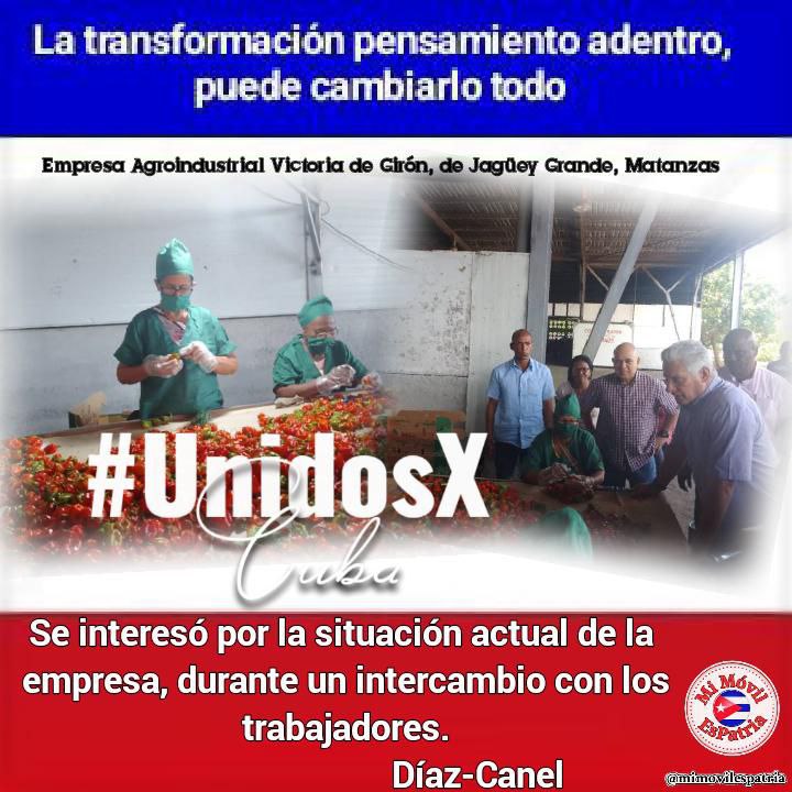 @mimovilespatria @DiazCanelB En cada recorrido se respira deseos de trabajar, de avanzar, de desarrollarse con cada potencialidad del territorio y se puede #UnidosXCuba #MiMóvilEsPatria